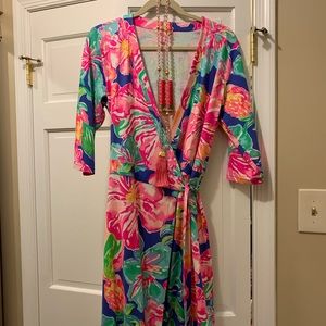 NWT Lilly Pulitzer size large Marvista wrap dress